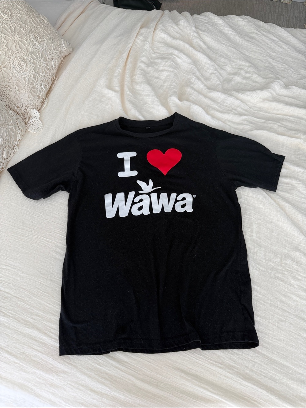 I love Wawa Logo Black Short-Sleeve Tee - Men's